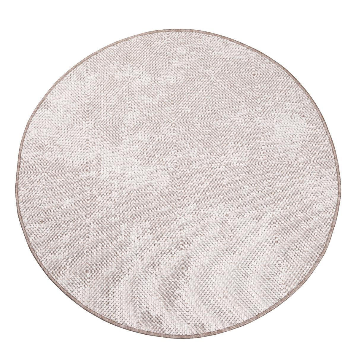 OUTDOOR-TEPPICH DuoRug 5845 Creme 160x160 cm - Beige, Textil (160/160cm) - carpet city