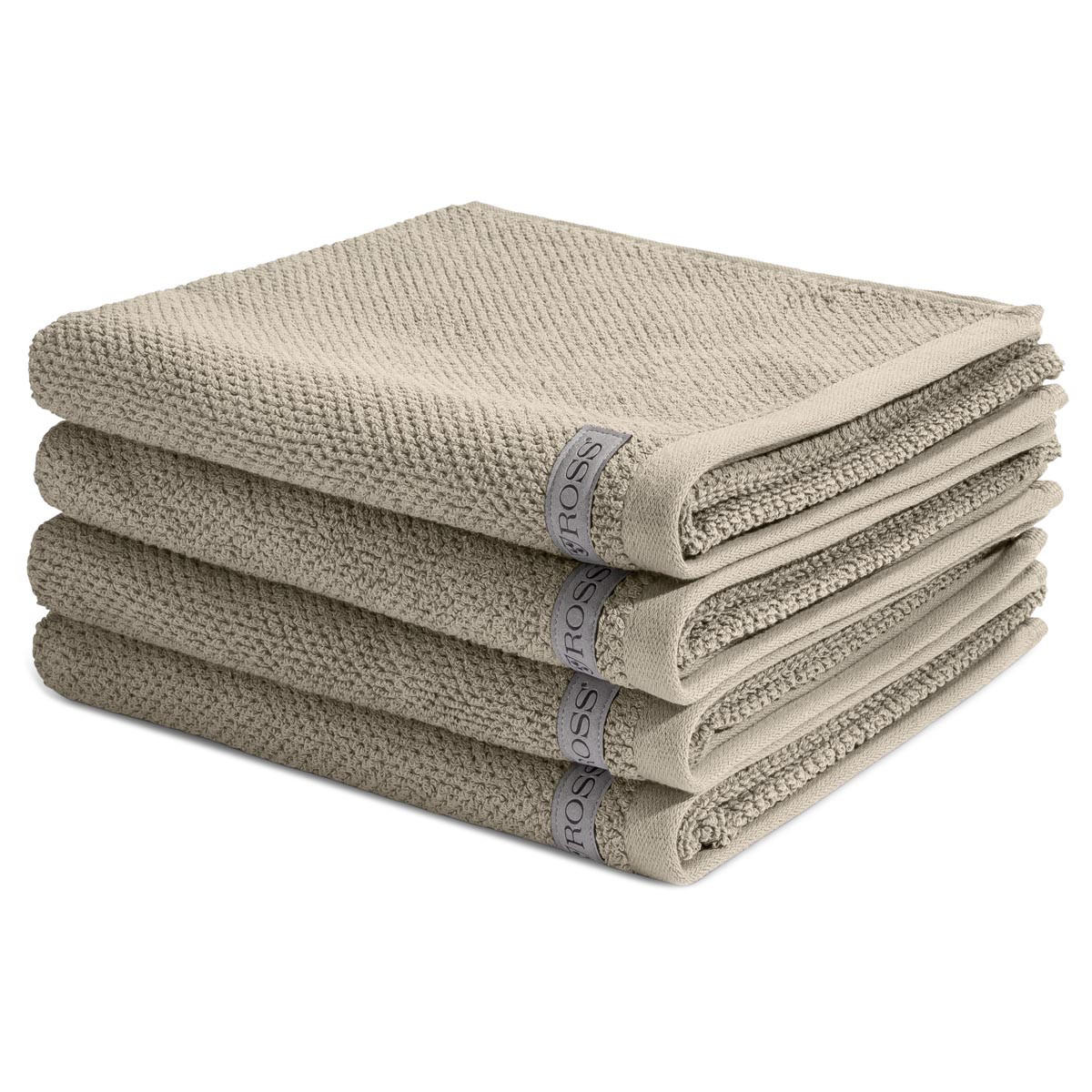 HANDTUCH Selection 4er-Set - Grau, Textil (50/100cm) - Ross
