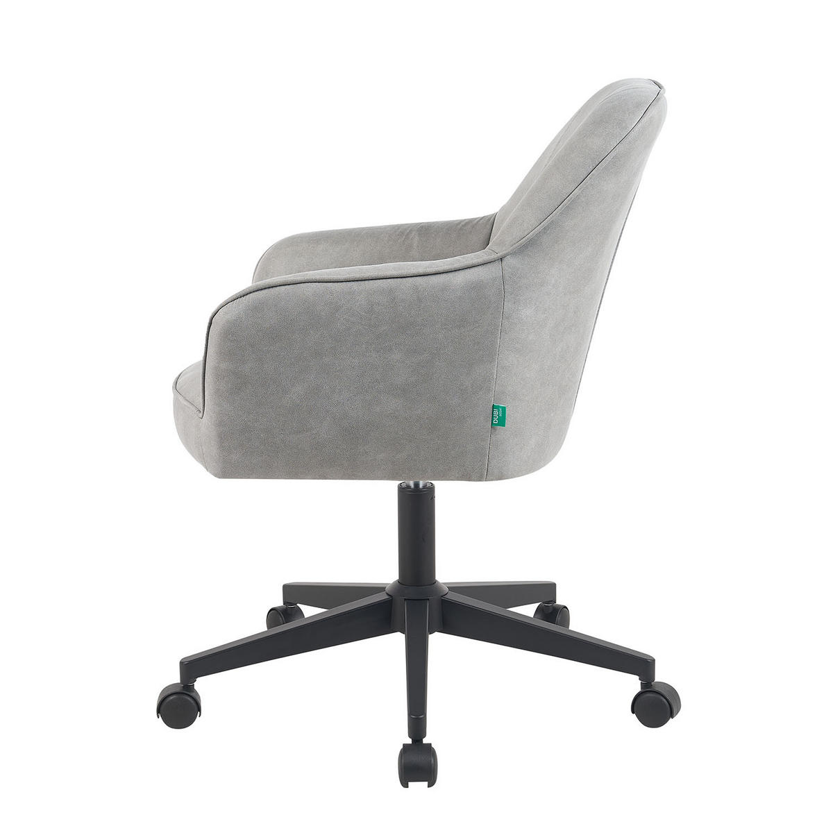 BÜROSTUHL Mika-Nika - Hellgrau/Schwarz, Textil/Metall (60/84/65cm) - DUBI Möbel