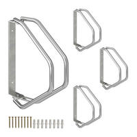 FAHRRADSTÄNDER - Silberfarben, Metall (9/32.5/29.5cm) - Relaxdays