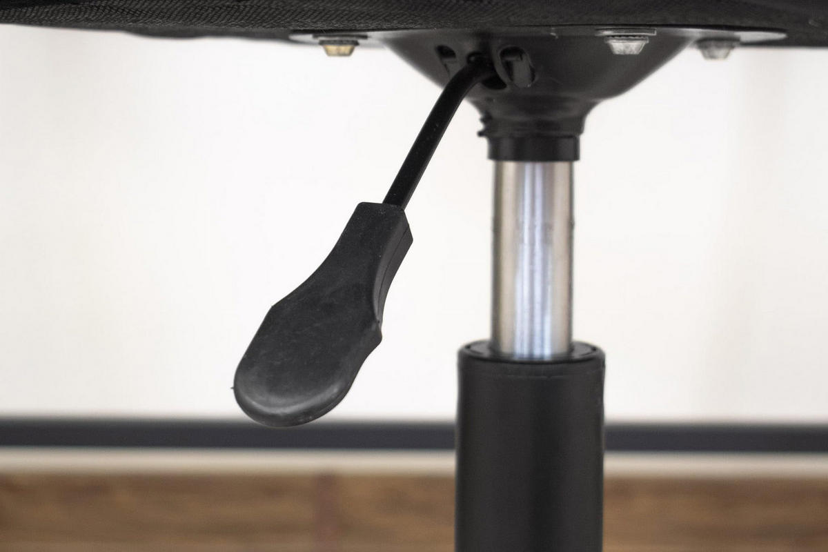 BÜROSTUHL Schwarz - Drehbar, Höhenverstellbar, Bequeme Ledersitzfläche Für Home Office - Schwarz, Textil (48/89/38cm) - Best For Home