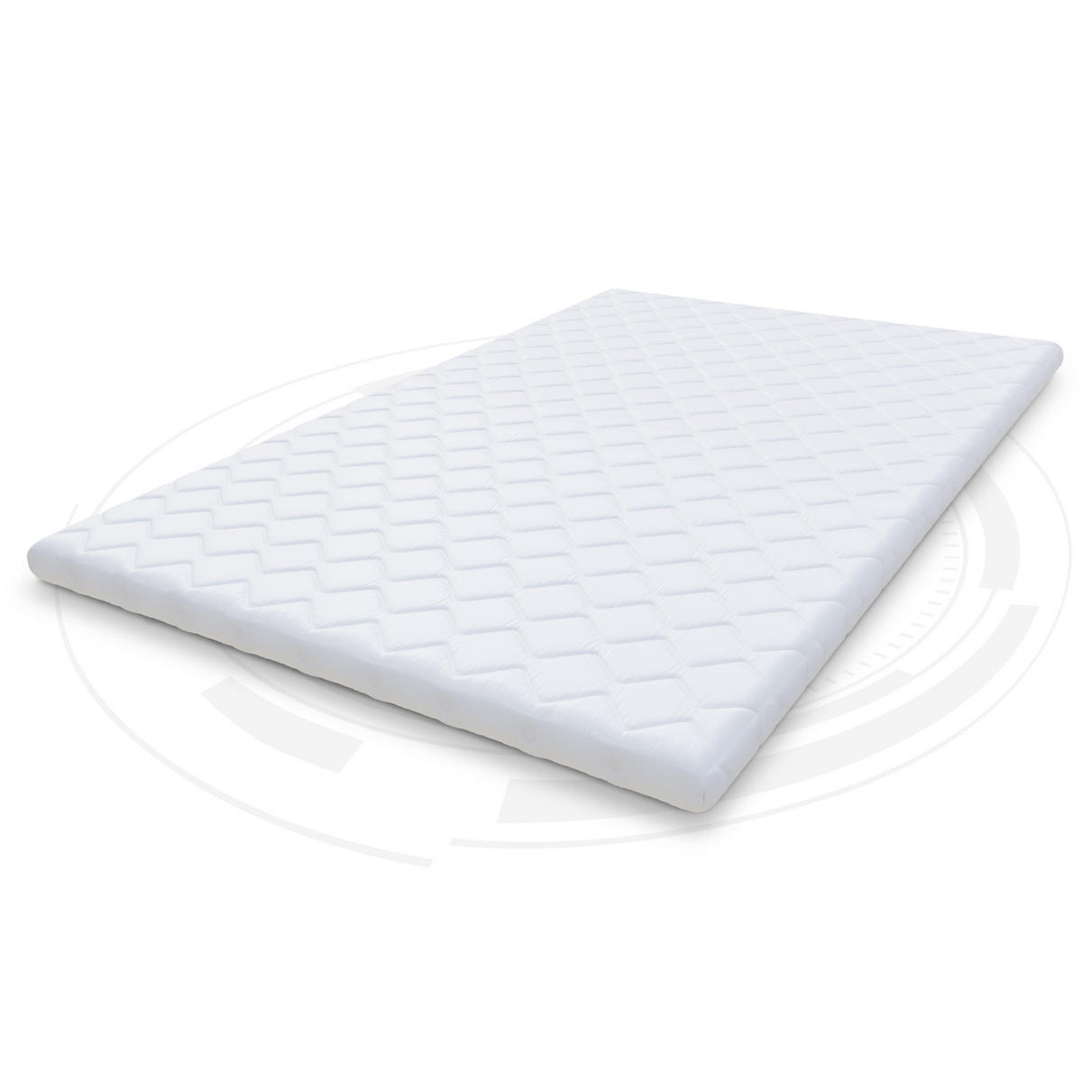 TOPPER Visco - Weiß, Textil (120/200cm) - FDM