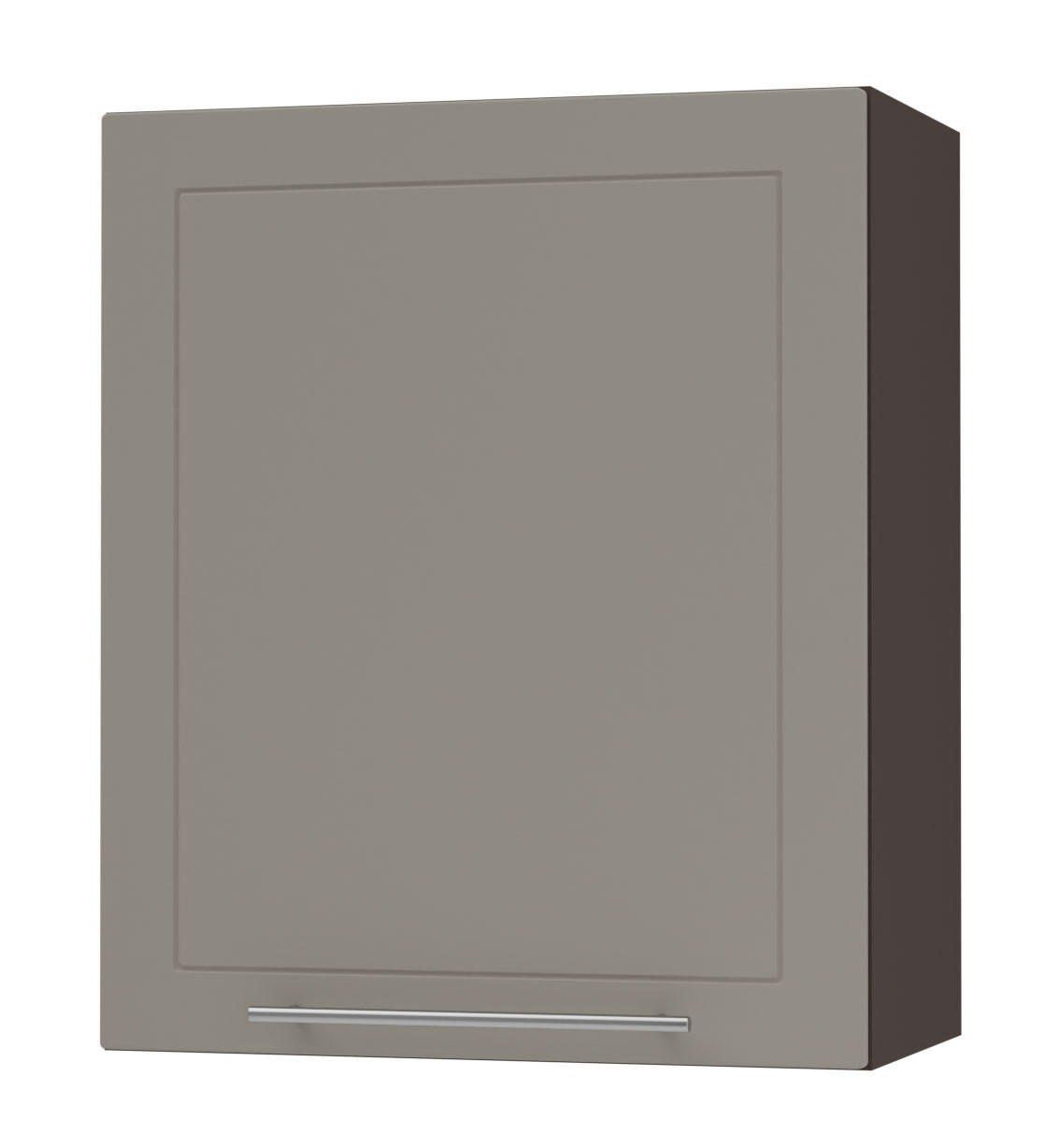 Feldmann-Wohnen Küchenhängeschrank Beige, Dunkelgrau 60x72x32.5 cm