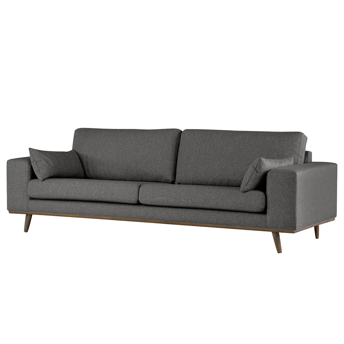 3-SITZER SOFA - Dunkelgrau, Textil (237/81/88cm) - home24