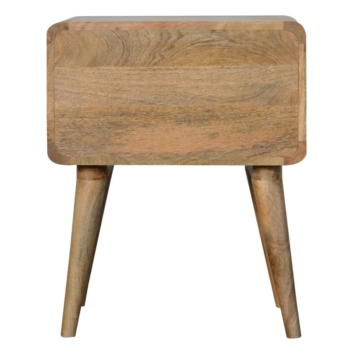 NACHTTISCH mit 2 Schubladen - Messingfarben/Braun, Holz/Metall (45/55/35cm) - Artisan Furniture