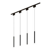 DECKENLEUCHTE MIT SPOTSTRAHLERN Lyne, Schwarz, 135cm - Schwarz, Metall (100/1.6/135cm) - KOSILUM