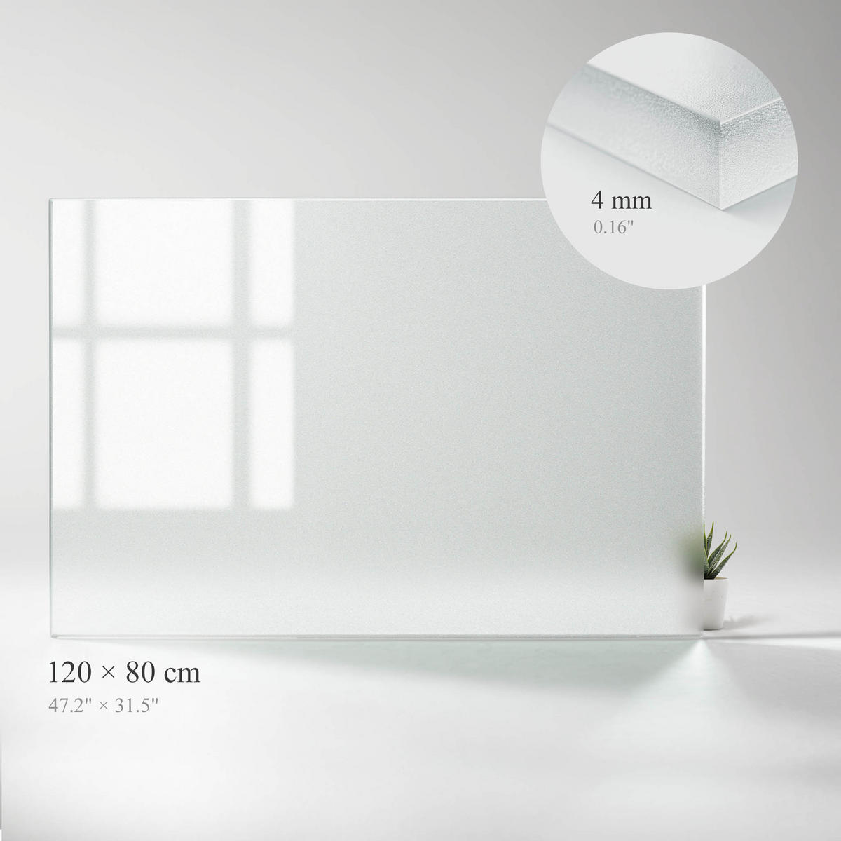 TISCHPLATTE 120x80 cm - Transparent, Glas (80/120/0.4cm) - Wallfluent