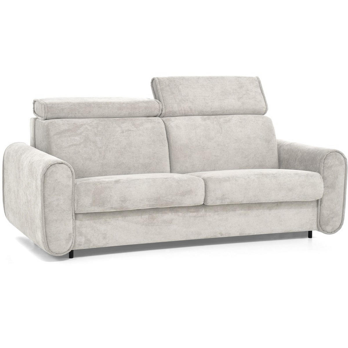 SCHLAFSOFA Pavarti mit italienischem Gestell, 160x195, Beige - Beige/Schwarz, Holzwerkstoff/Textil (214/88/100cm) - Beautysofa