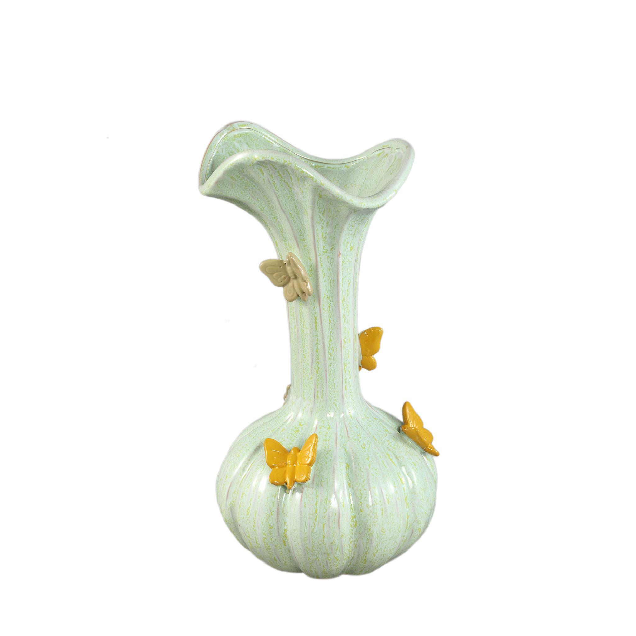 VASE Tamarae Grün 23/23/44cm - Grün, Keramik (44cm) - PTMD Collection