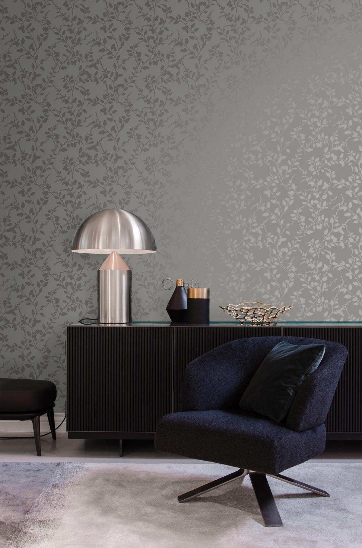 TAPETE Blätter 53 cm x 10.05 m - Braun, Papier (53/1000cm) - Origin Wallcoverings