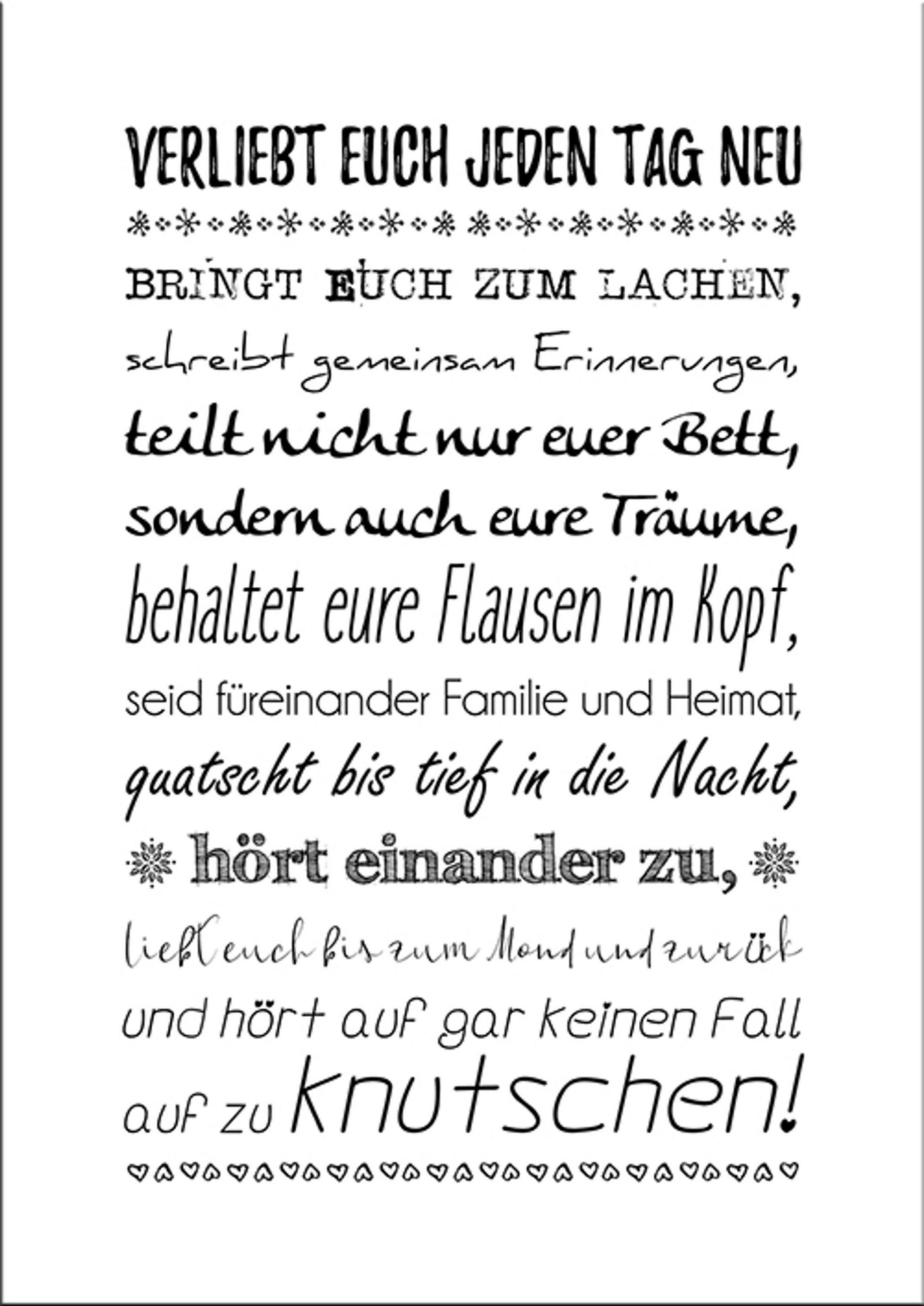 BILD 29x41 cm Bild Spruch Geschenk Hochzeit - Weiß, Holzwerkstoff (29/41/2cm) - artissimo
