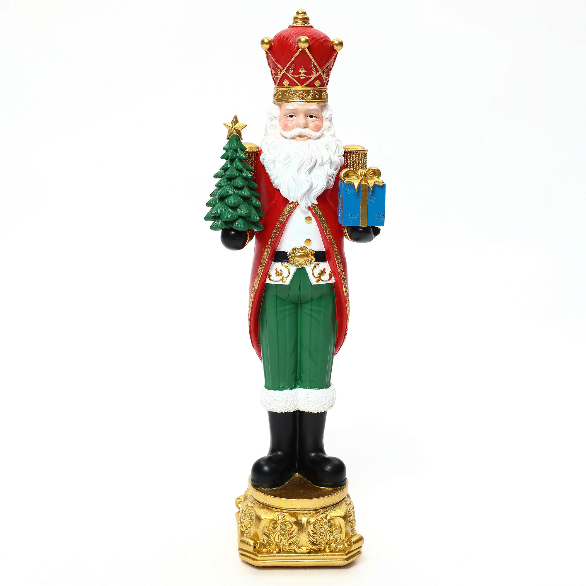 NUSSKNACKER Figur B14 x T11 x H45.5 cm - Rot, Kunststoff (11/45.5/14cm) - Hometopia