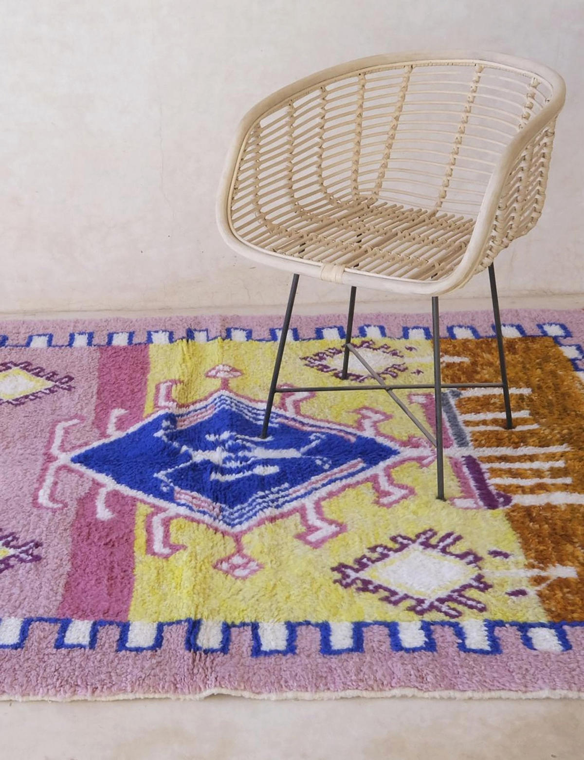 BERBERTEPPICH aus reiner Wolle 150x 216 cm - Multicolor, Naturmaterialien (150/216cm) - AFK Living