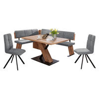 ECKBANKGRUPPE Modern Dorinda für 6 Personen Dekor Eiche/Grau - Eichefarben/Grau, Kunststoff (180/87/140cm) - 58aufmkessel