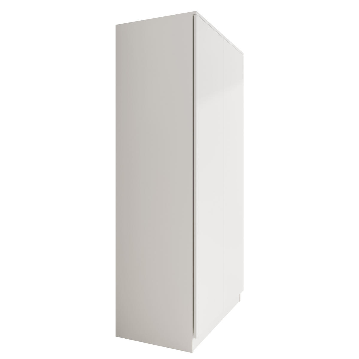 DREHTÜRENSCHRANK Look mit 2 Türen, 90 cm, Weiß - Weiß, Holzwerkstoff (90/180/50cm) - Beautysofa