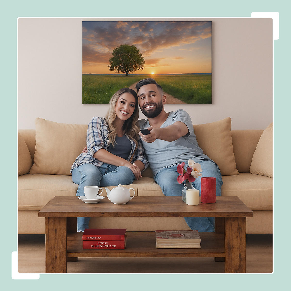 COUCHTISCH - Braun, Holzwerkstoff (50/100/43.5cm) - Relaxdays