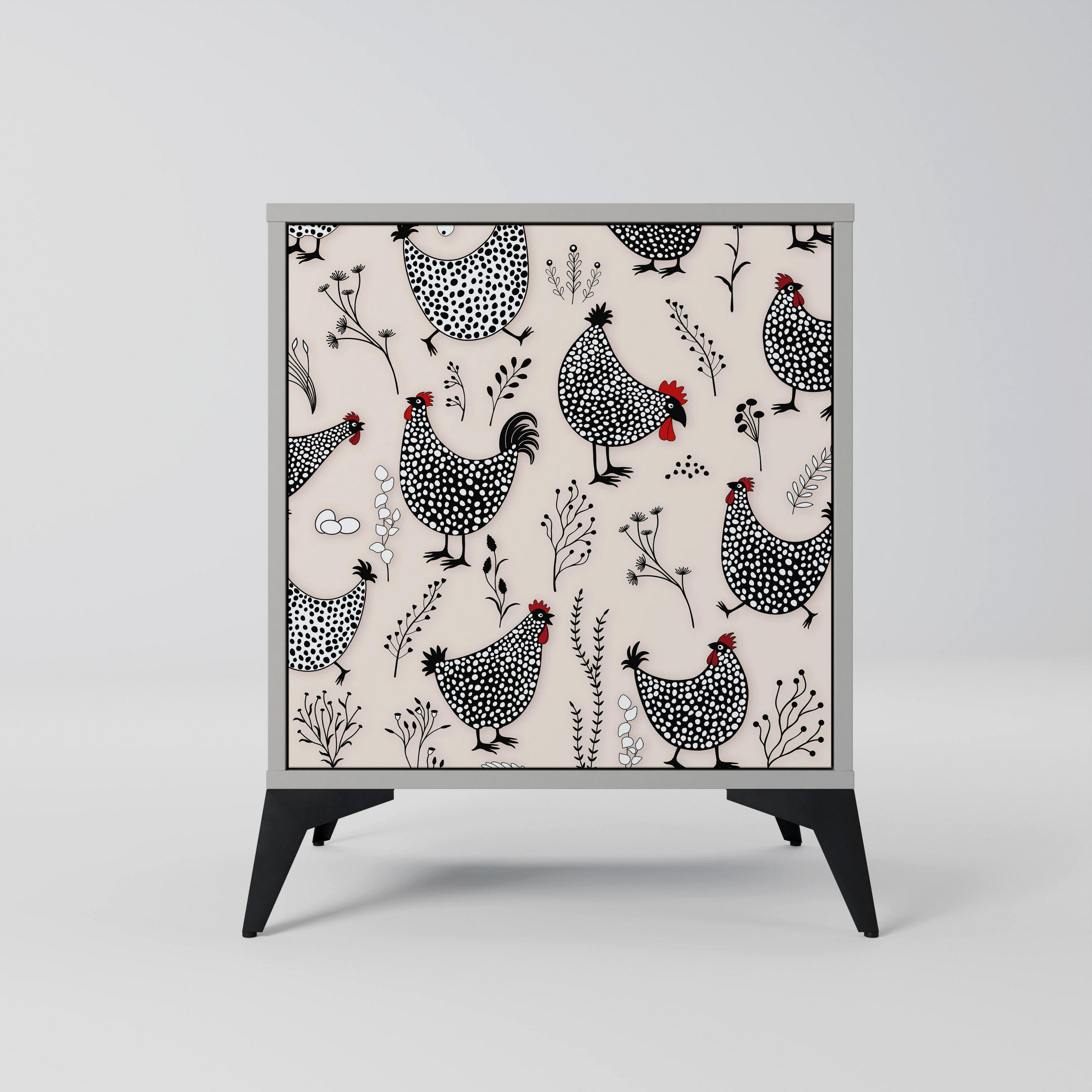 SpaceRebels Sideboard Grau 57.5x70.5x42 cm