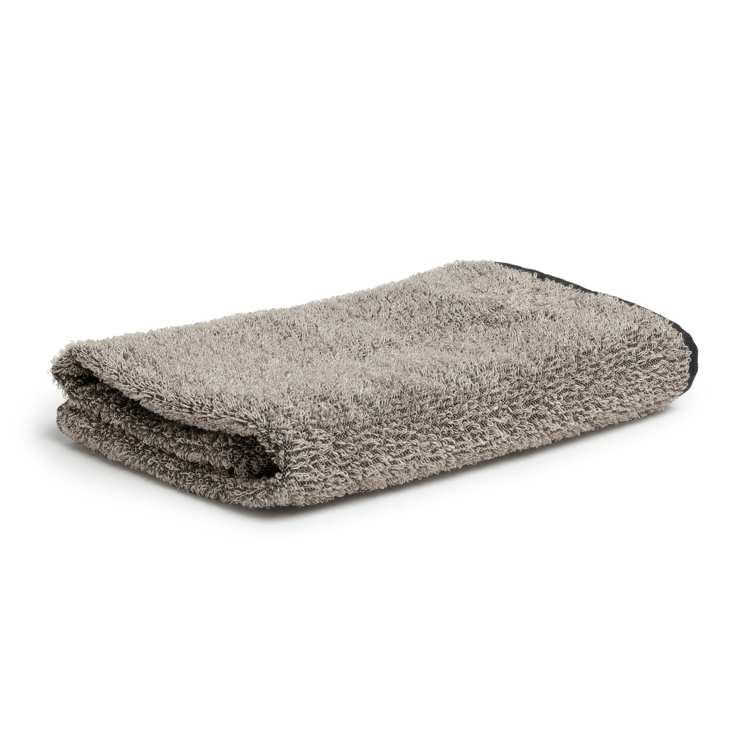 HANDTUCH SAUNA - Schwarz/Naturfarben, Textil (50/70cm) - MÖVE