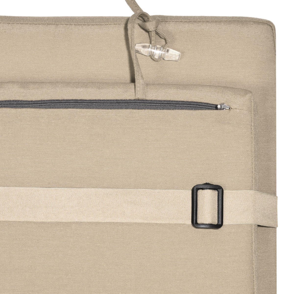 DECKCHAIRAUFLAGE Loftlux DC 175/45/5 cm Natur - Sandfarben, Textil (45/5/175cm) - Beautissu 