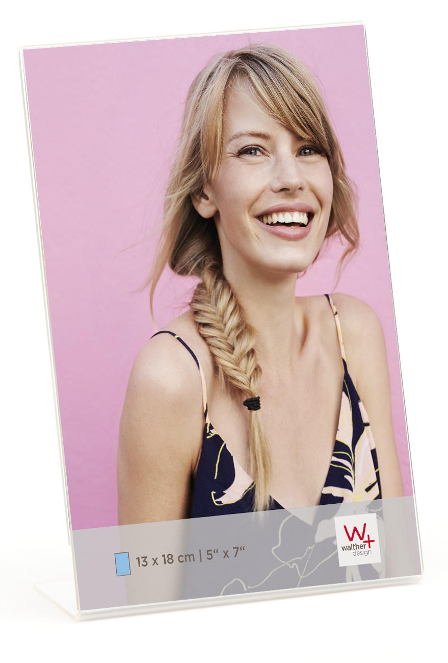 BILDERRAHMEN Kunstglas Rahmen 13X18 cm Hochformat - Transparent, Glas (13/18.3/6.6cm) - walther design