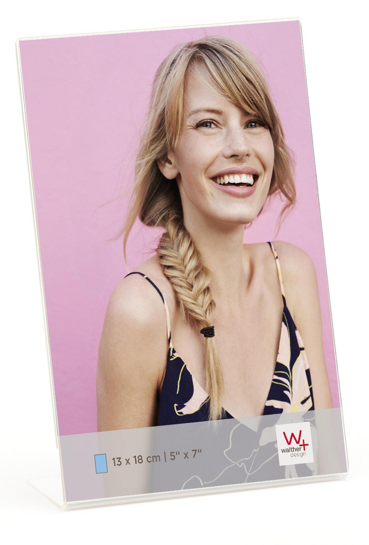 BILDERRAHMEN Kunstglas Rahmen 13X18 cm Hochformat - Transparent, Glas (13/18.3/6.6cm) - walther design
