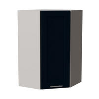 HÄNGESCHRANK Oslo W4/10/60 Grau / Indigo Matt 60 / 60 / 96cm - Dunkelblau/Grau, Holz/Holzwerkstoff (60/96/60cm) - Feldmann-Wohnen