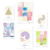 POSTER Set Mit 6 Pastellfarbene Abstrakte Kunst A3 & A4 Rahmenlos - Klar, Papier (29/3cm) - Nacnic