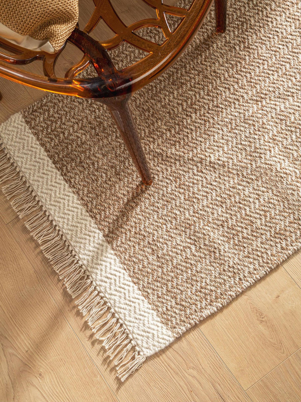 WOLLTEPPICH-LÄUFER Kim Beige 70x200 cm - Beige, Textil (70/1cm) - KUNSTLOFT