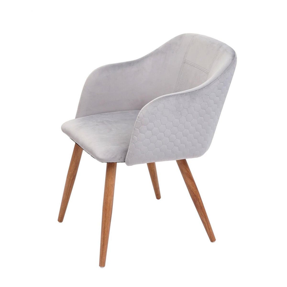 ESSZIMMERSTUHL Hellgrau 2er-Set - Hellgrau, Textil (53/78/60cm) - MCW