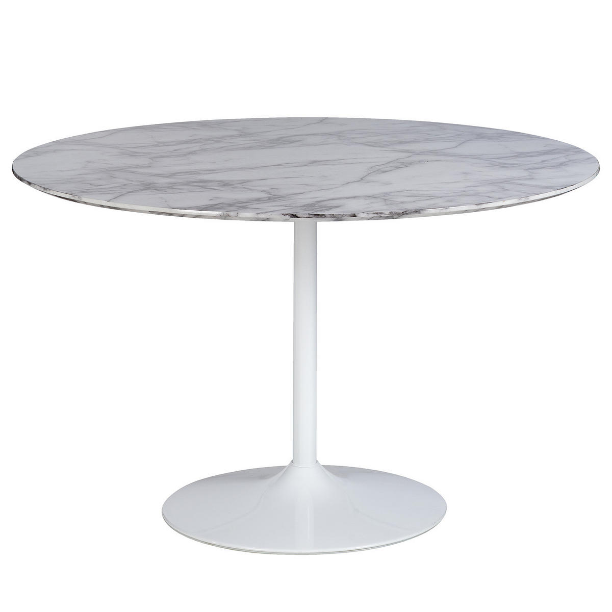 ESSTISCH - Marmor Dekor - Weiß, Holzwerkstoff (120/120/75cm) - home24