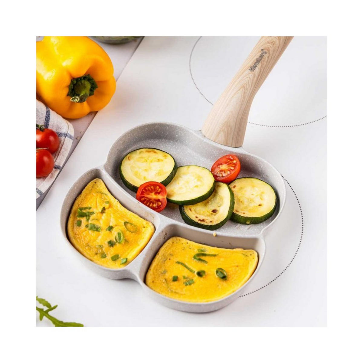 PFANNKUCHENPFANNE Grau 34/19/2.5 cm KB7824 - Grau, Metall (34cm) - Klausberg 