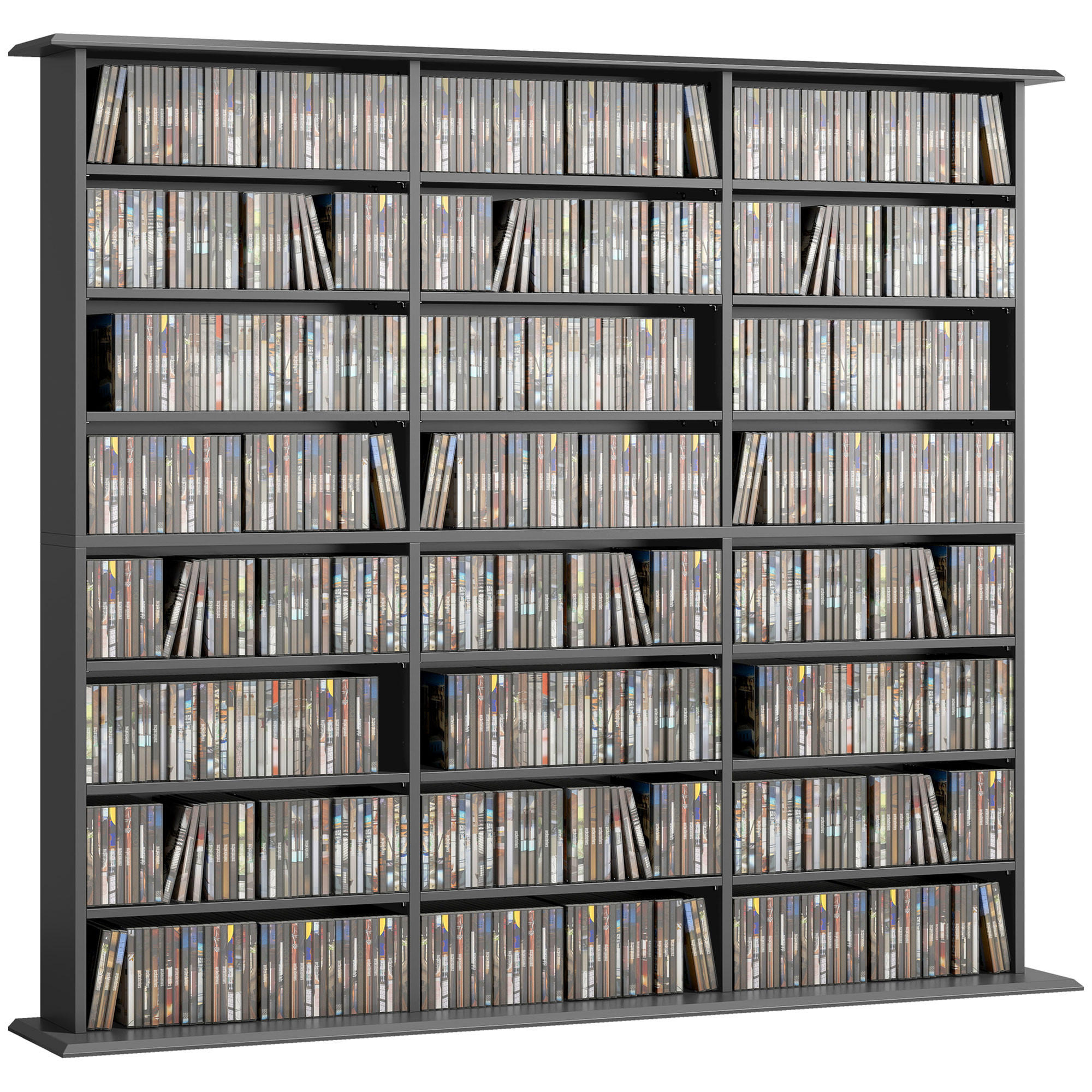 Pangivo Cd-Regal Schwarz 24x126.3x145 cm