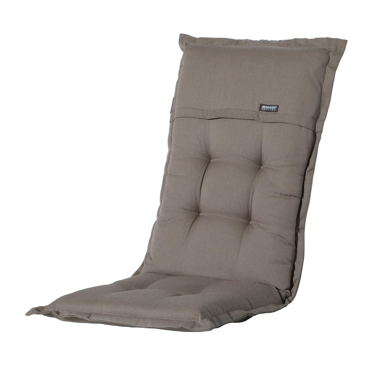 GARTENSTUHLKISSEN Rippe 123/50 cm 4er-Set - Braun, Textil (50/7/123cm) - Madison