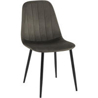 STUHL Metall Anthrazit - Anthrazit/Schwarz, Textil/Metall (45/88/54cm) - CLP