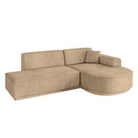 ECKSOFA Ottomane Rechts ARRIO-L1 - 243x171x83 cm Beige - Beige, Holzwerkstoff/Textil (243/171cm) - ALTDECOR
