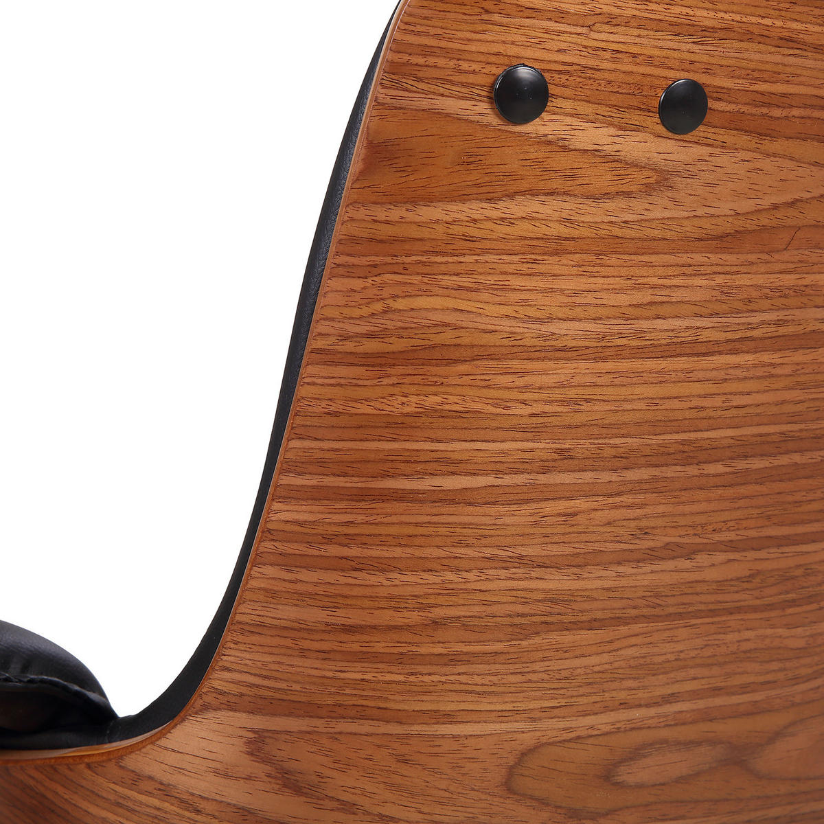 CHEFSESSEL - Kunstleder / Stahl - Walnussfarben/Schwarz, Kunststoff (67/113/64cm) - home24