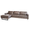 ECKSOFA VILNIUS Anthrazit Kunstleder - Anthrazit/Schwarz, Leder/Textil (286/170cm) - KAWOLA