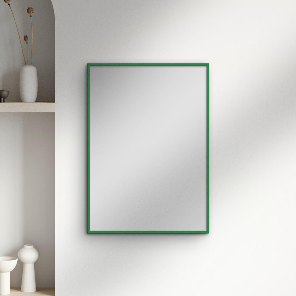 SPIEGEL - Grünes Holz - Grün, Holz/Papier (30/40/2cm) - Poster&Frame