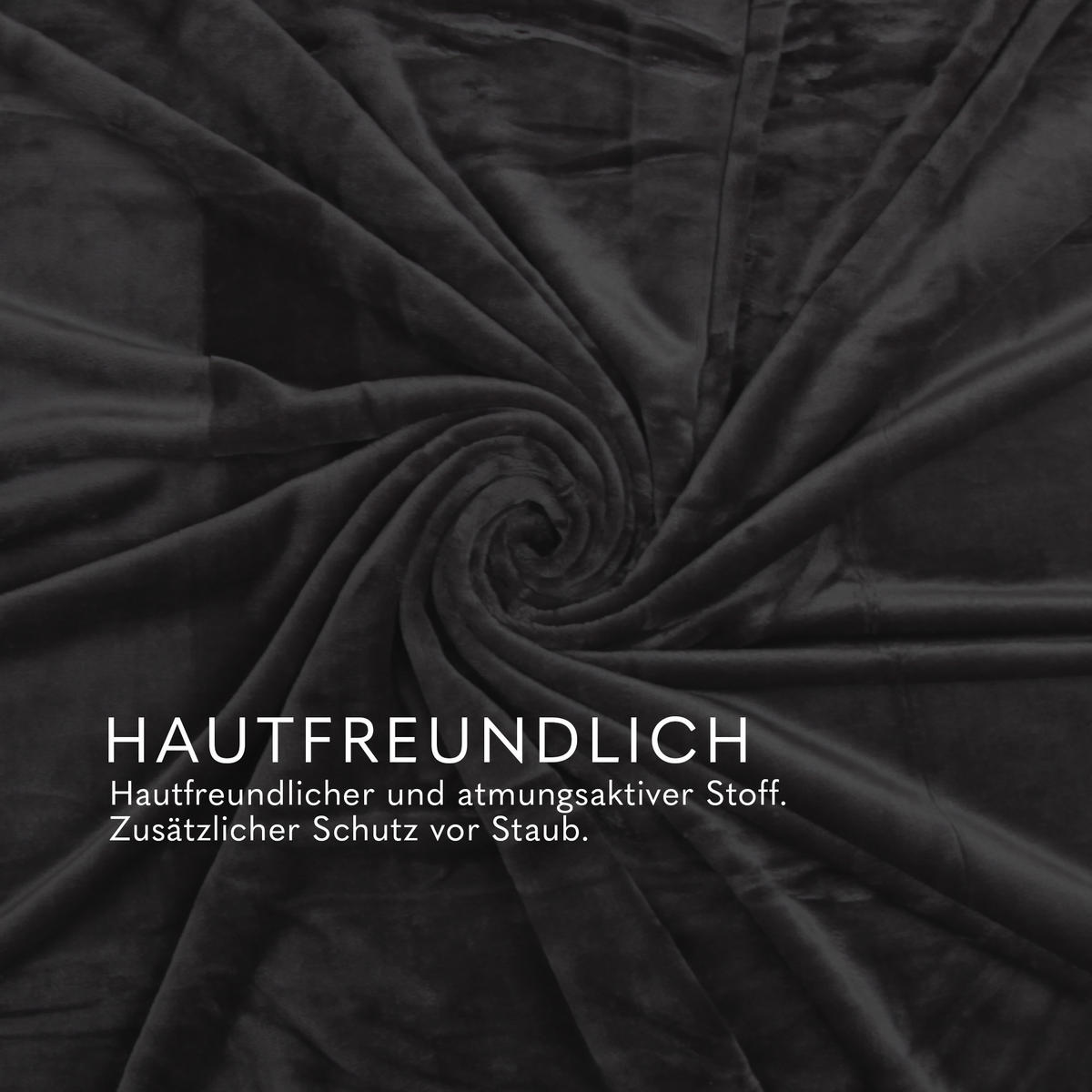 KUSCHELDECKE mit Cashmere Touch 150x200 cm Anthrazit - Anthrazit, Textil (150/200cm)