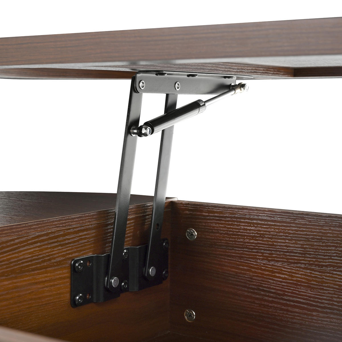 COUCHTISCH Walnussfarben 110/55,5/40 cm höhenverstellbar - Walnussfarben, Holzwerkstoff (55.5/110/40cm) - PANGIVO