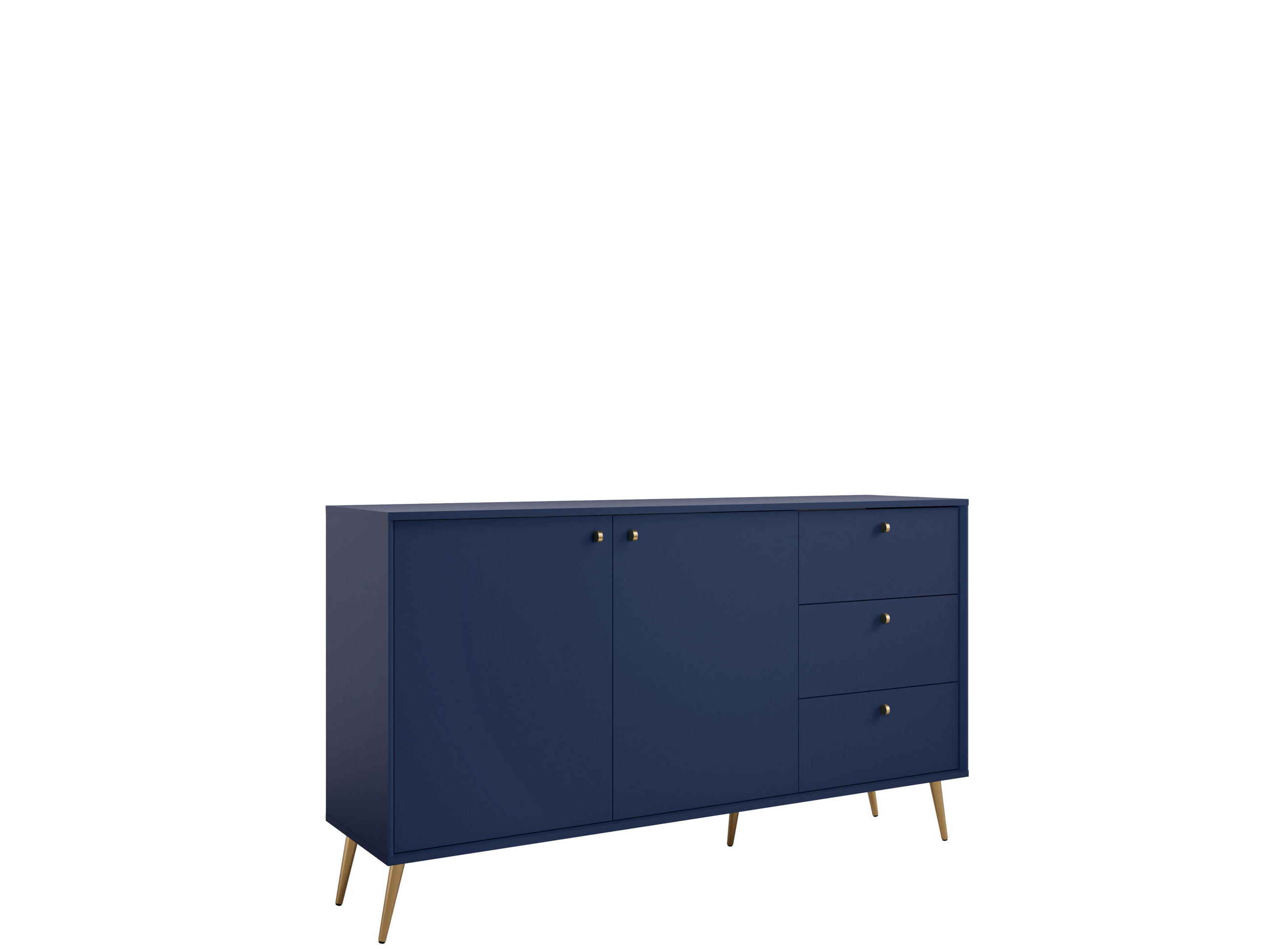 KOMMODE Dunkelblau 156/89/41 - Dunkelblau, Holzwerkstoff (156/89/41cm) - RAUMHIRSCH FURNITURE