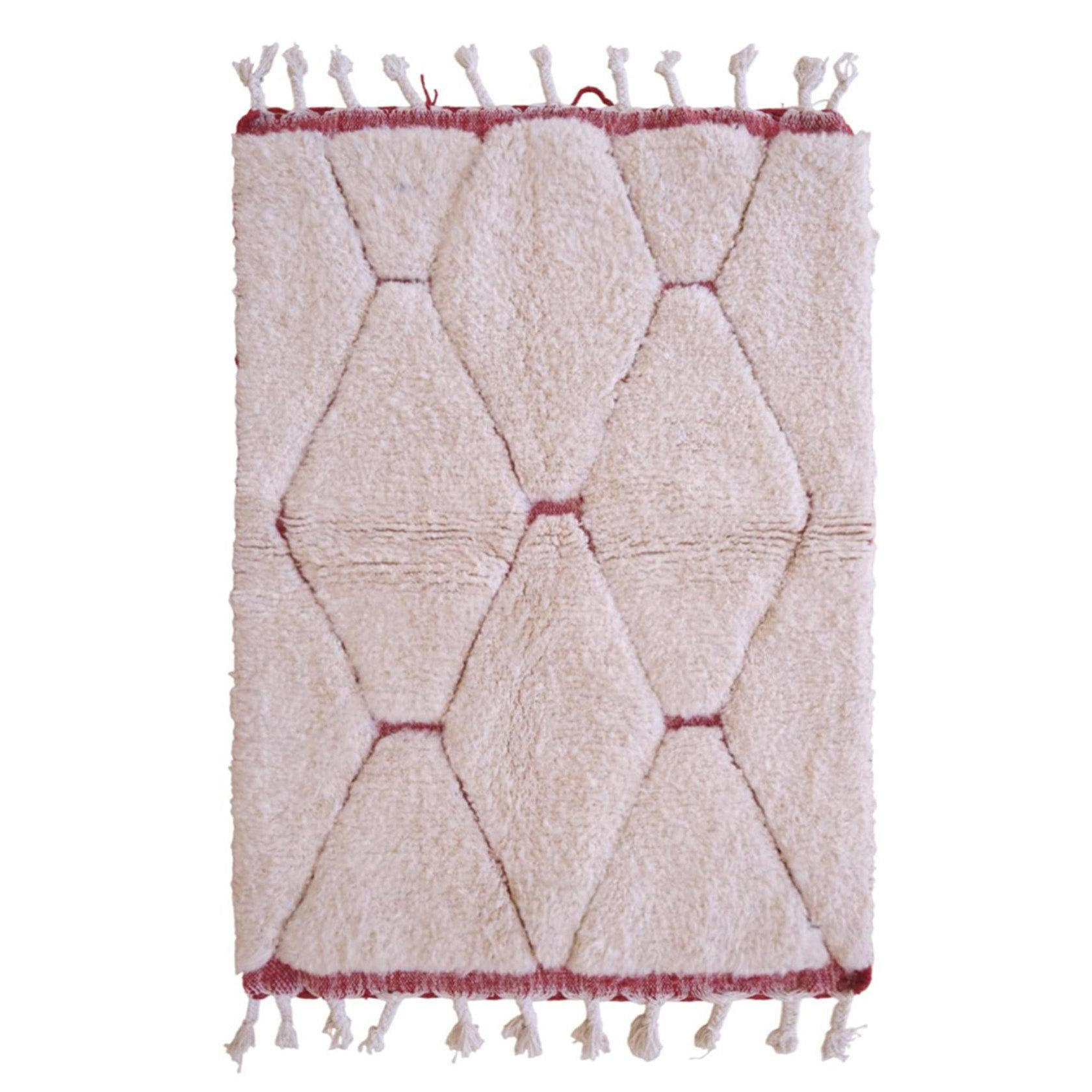BERBERTEPPICH aus Marokko aus reiner Wolle 200x 300 cm - Rot, Naturmaterialien (200/300cm) - AFK Living