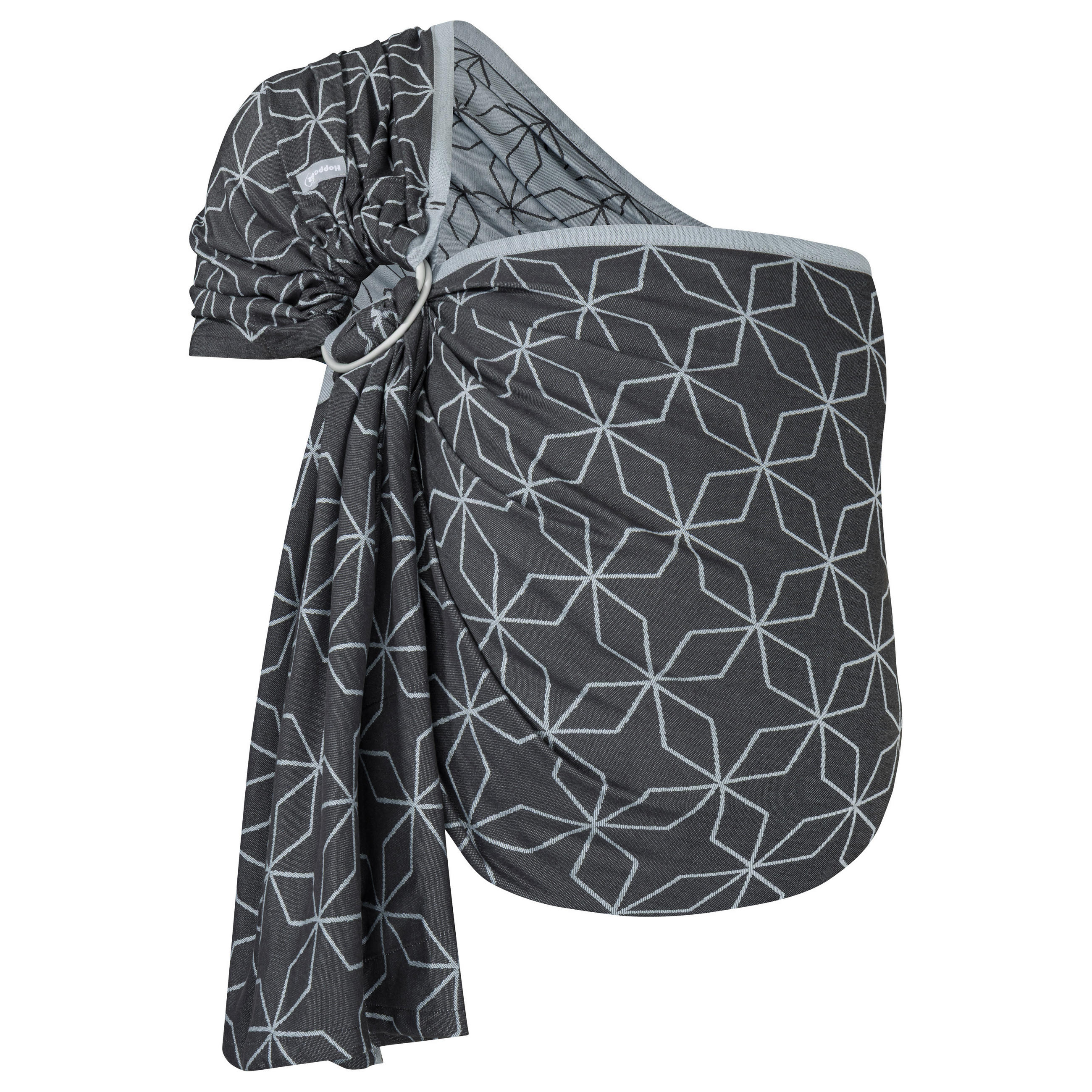 Hoppediz Babytragetuch Dunkelblau, Blaugrau 70x0.1x200 cm