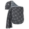 BABYTRAGETUCH Ring-Sling kbA - Blaugrau/Dunkelblau, Textil (70/0.1/200cm) - Hoppediz
