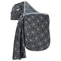 BABYTRAGETUCH Ring-Sling kbA - Blaugrau/Dunkelblau, Textil (70/0.1/200cm) - Hoppediz