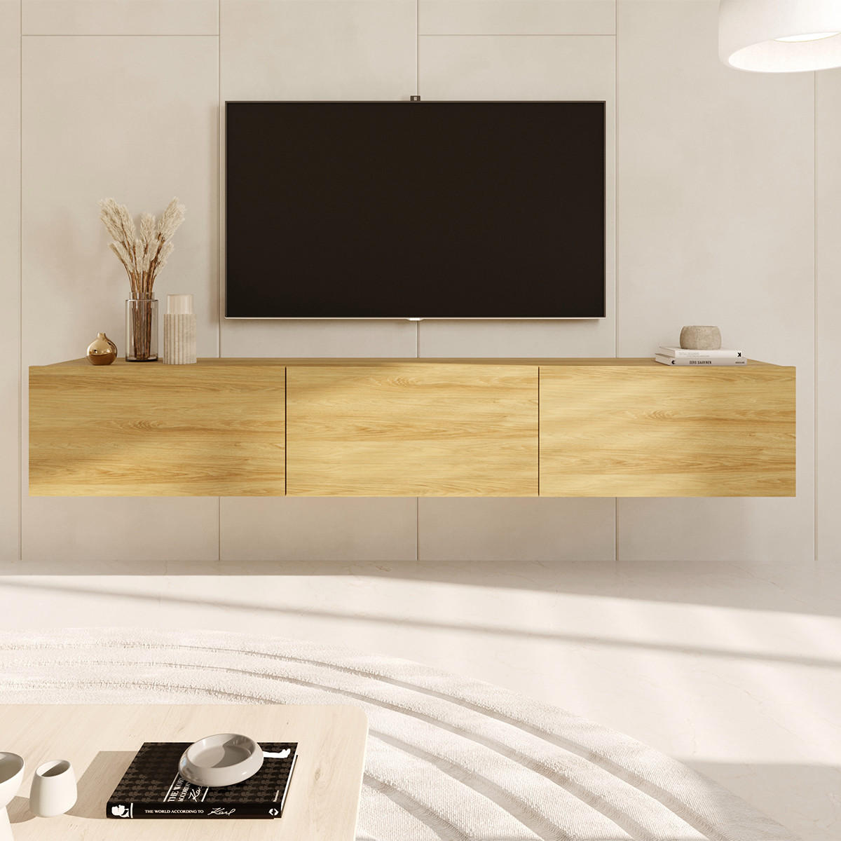 TV-MÖBEL Idao Holz - Braun, Holzwerkstoff (29/35/180cm) - Petits-meubles