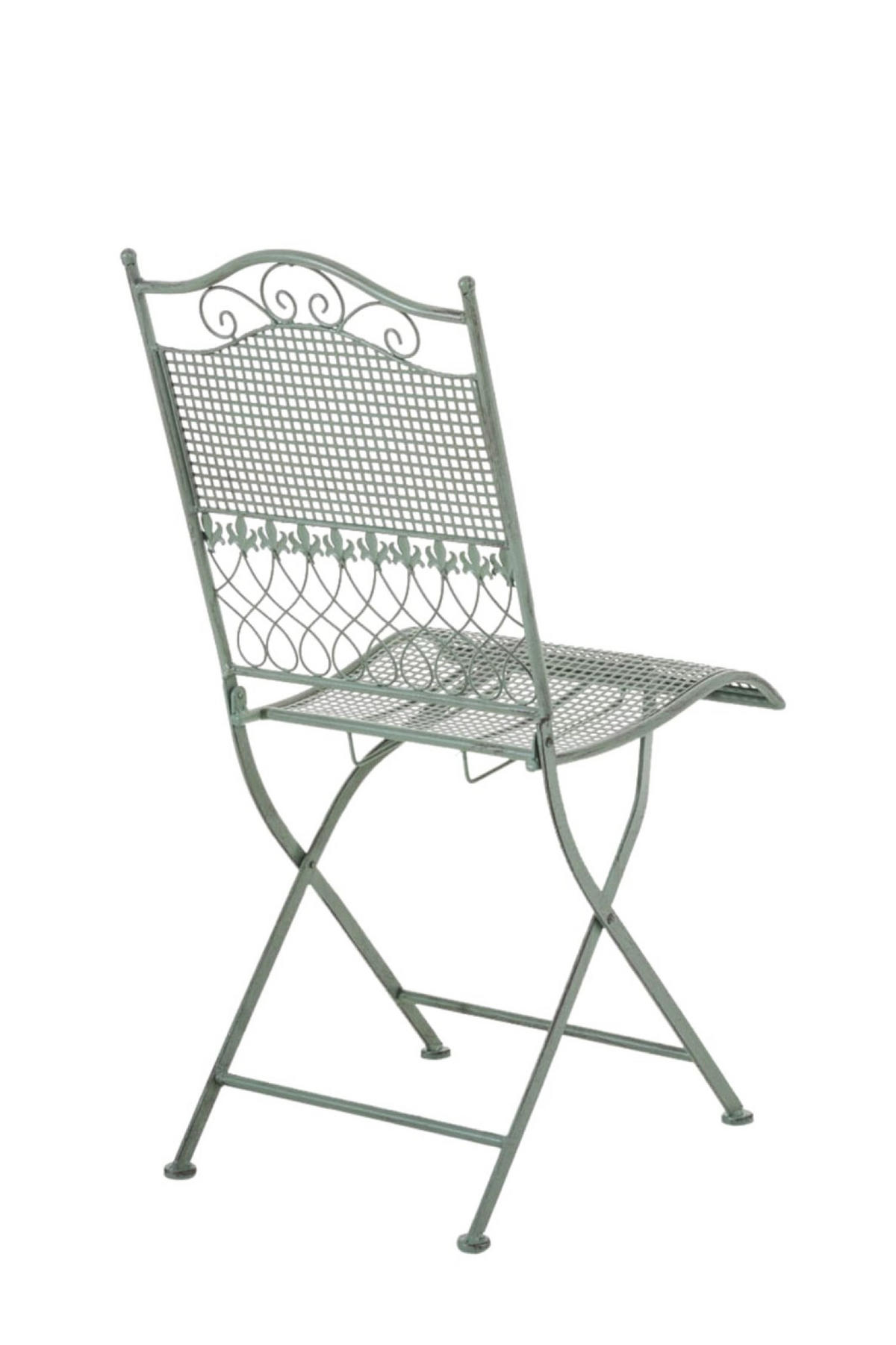 GARTENSTÜHLE Kirstin - 2er Set - antik-grün - Grün, Metall (41/50/91cm) - TPFGarden