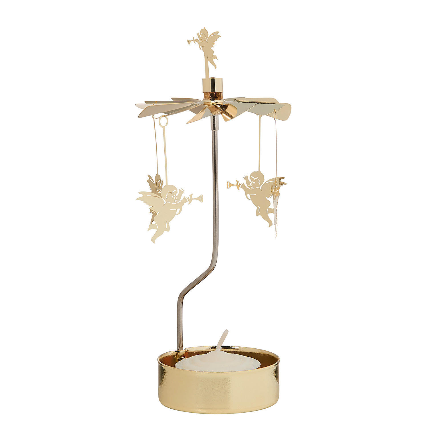 Butlers Teelichtkarussell Gold 15 cm