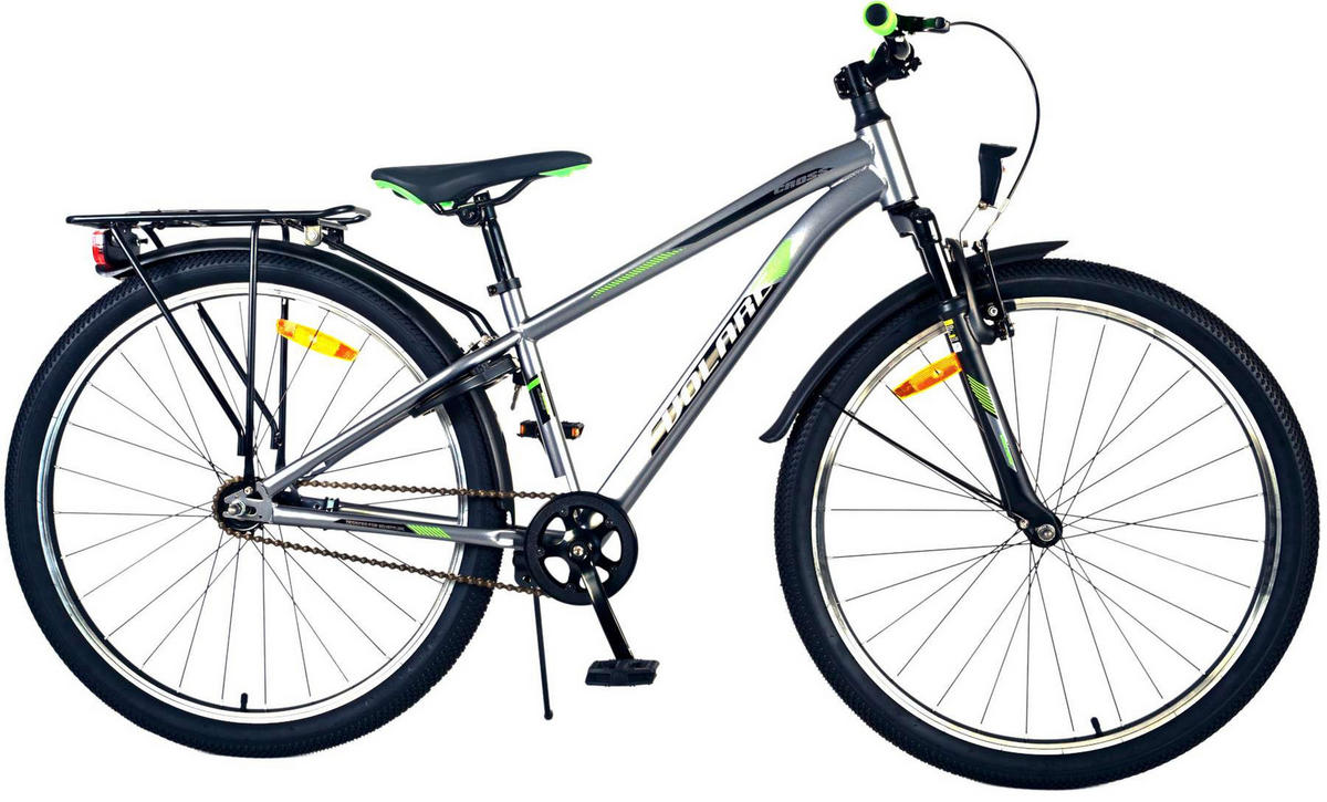 KINDERFAHRRAD Cross - Jungen - Rücktritt + Handbremse - 26 Zoll - Grau - Silberfarben, Metall (77cm) - TPFSports