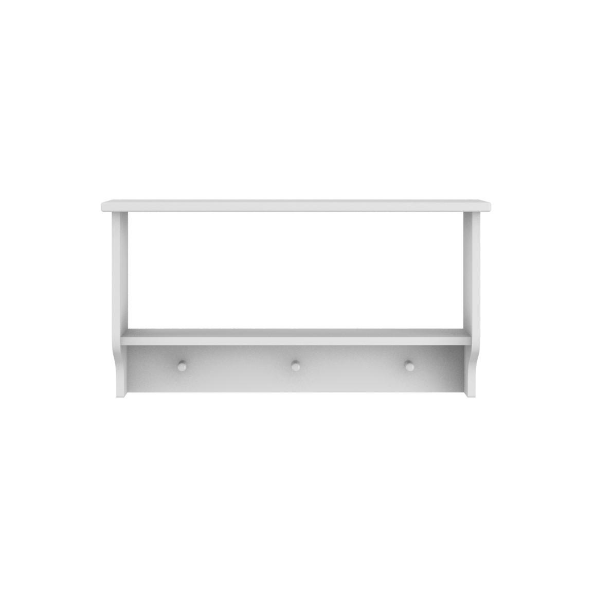 WANDREGAL Ines - Weiß, Holzwerkstoff (77/40/23cm) - RAUMHIRSCH FURNITURE